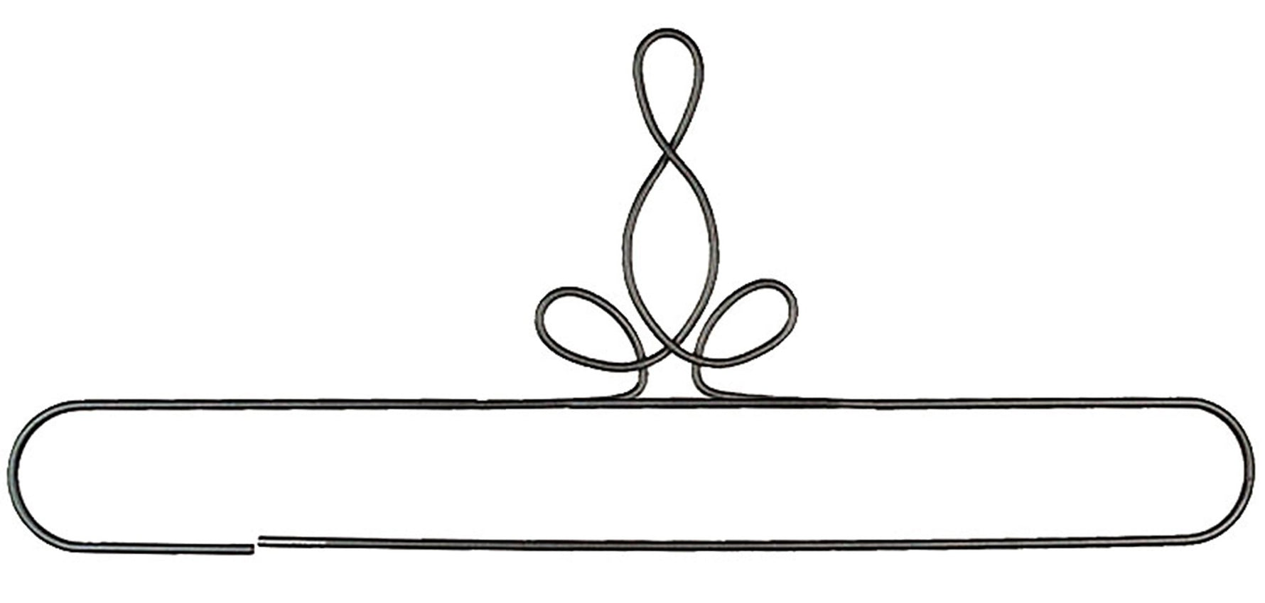 20in Heirloom Split Bottom Hanger Silver