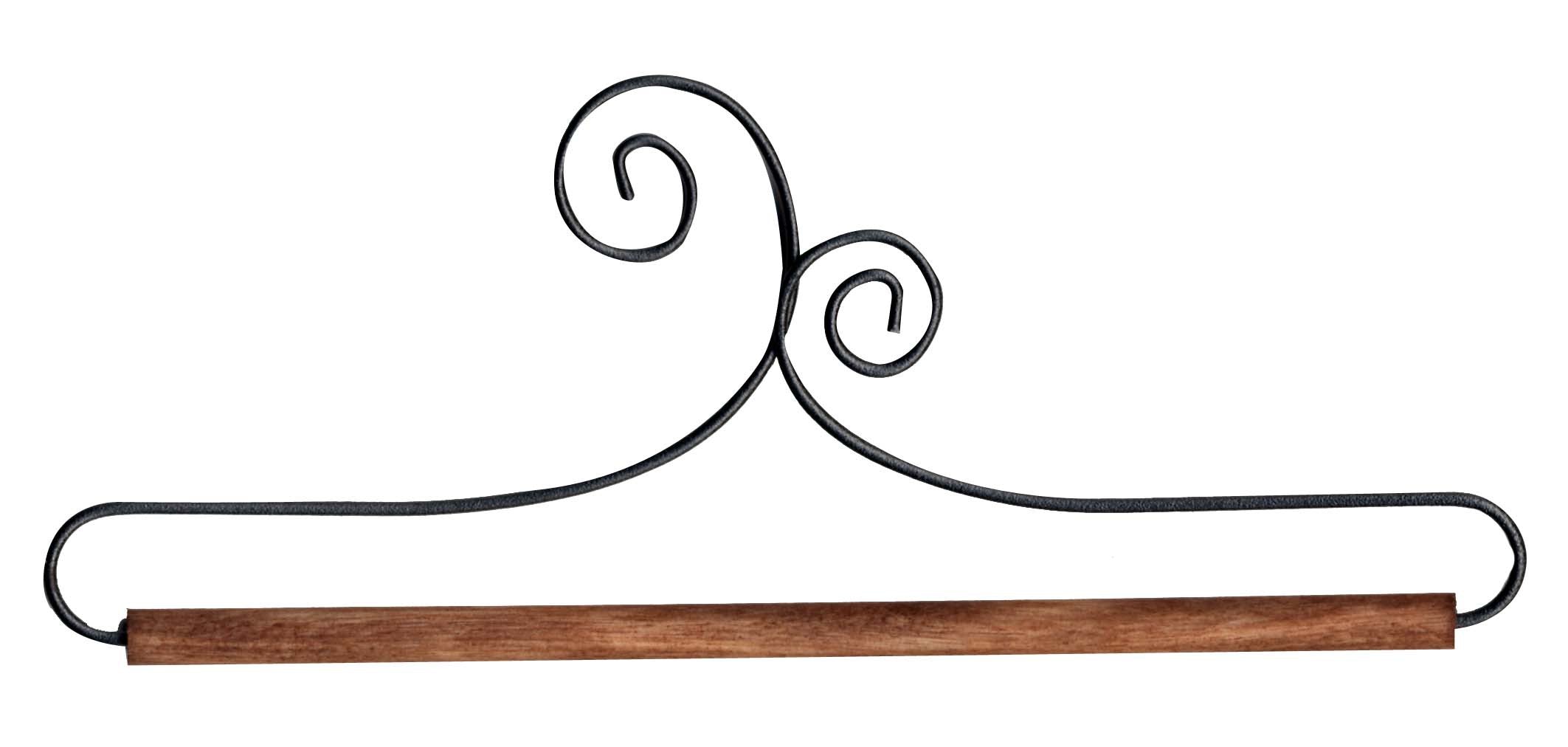 6in Double Scroll Holder With Dowel