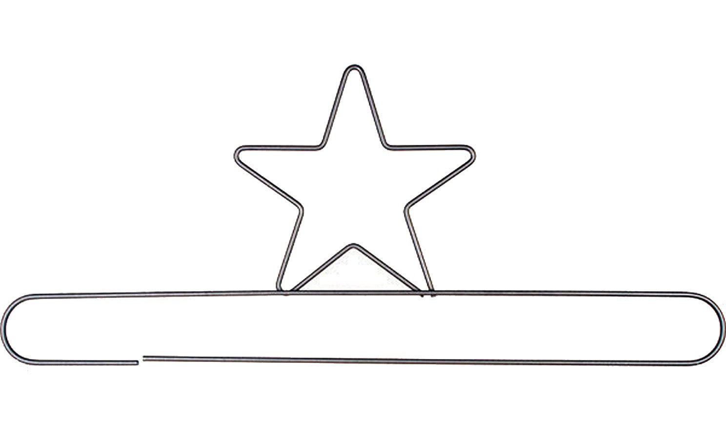 20in Star Split Bottom Hanger Silver