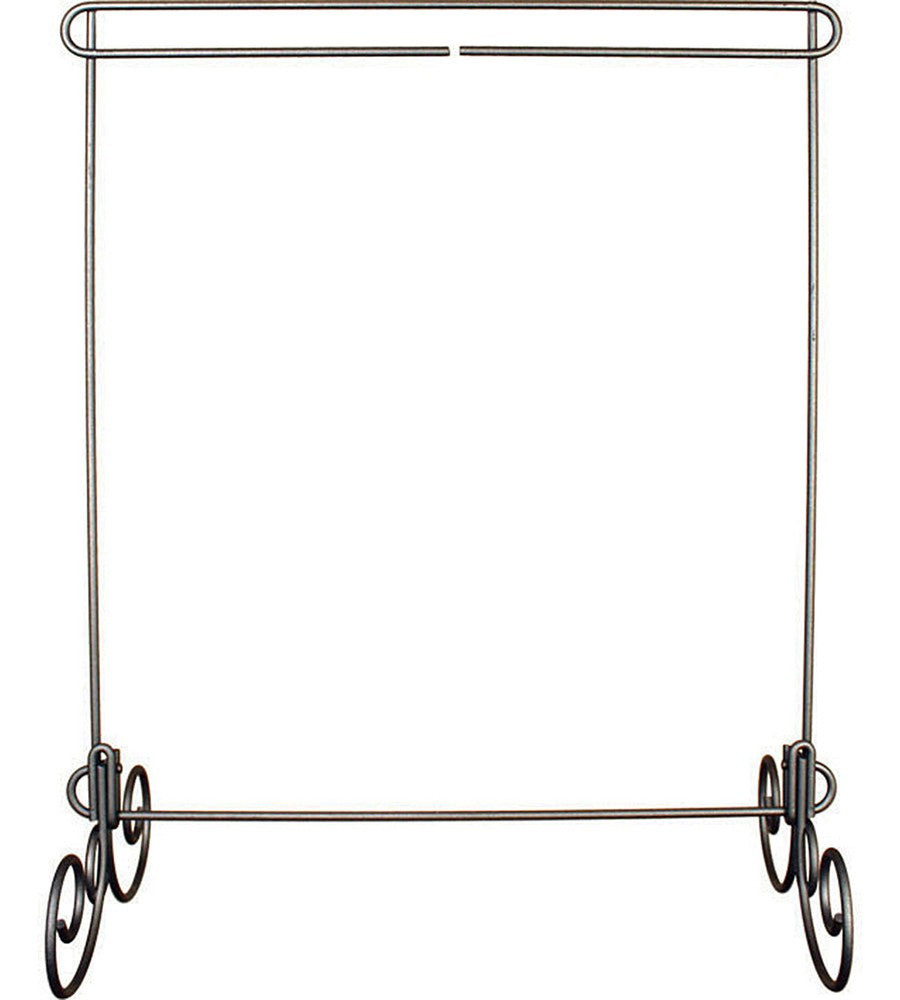 12in x 14in Hanger No Header Removeable Legs Silver