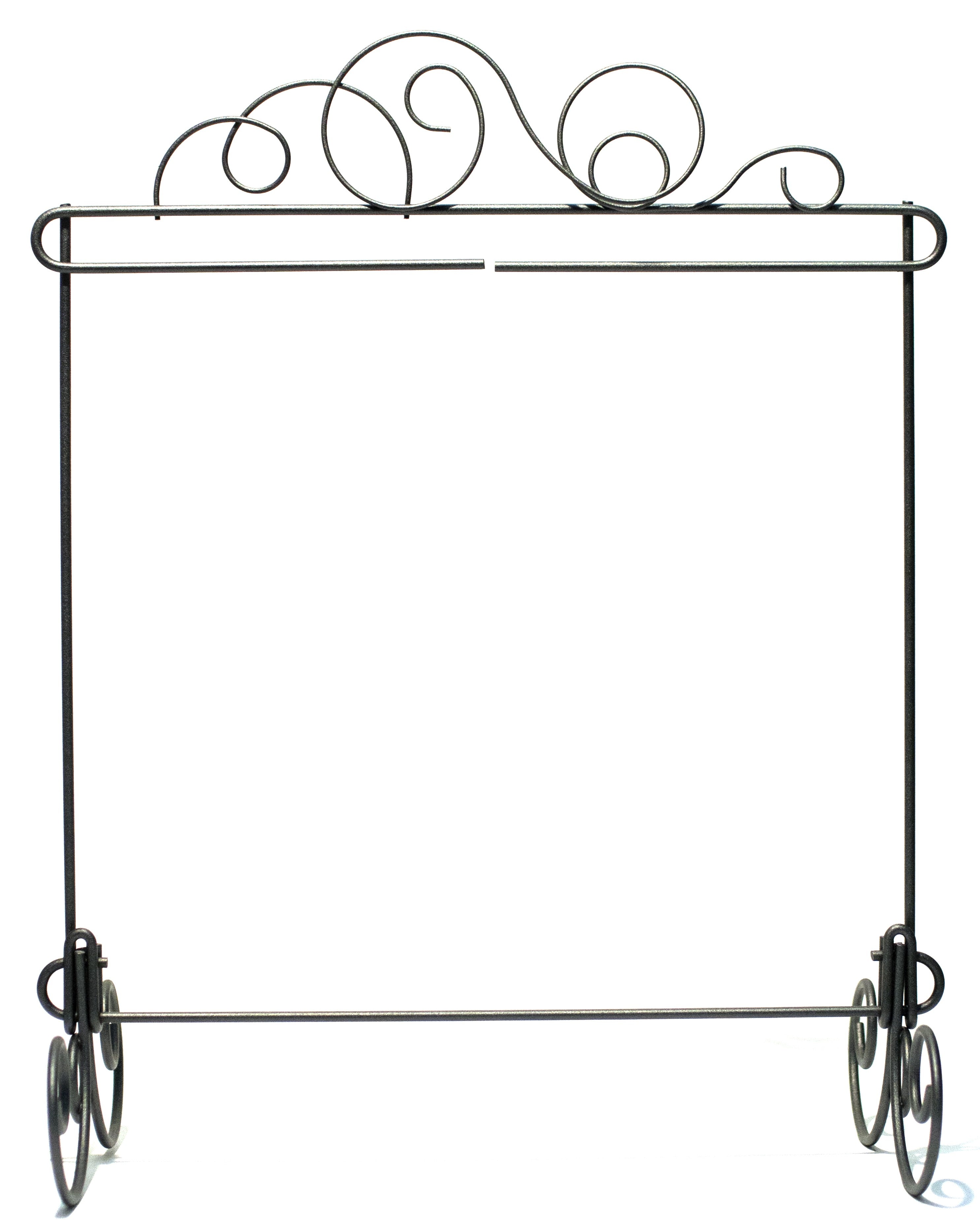 11.5in  x 11.5in Meandering Stand Silver Tex
