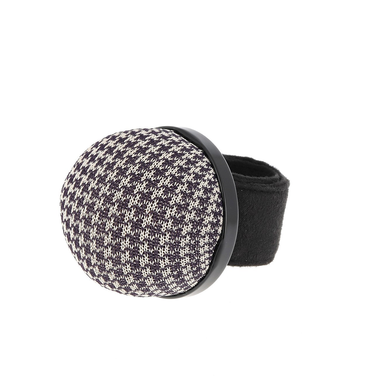 Pin Cushion Flexible Snap Bracelet Houndstooth