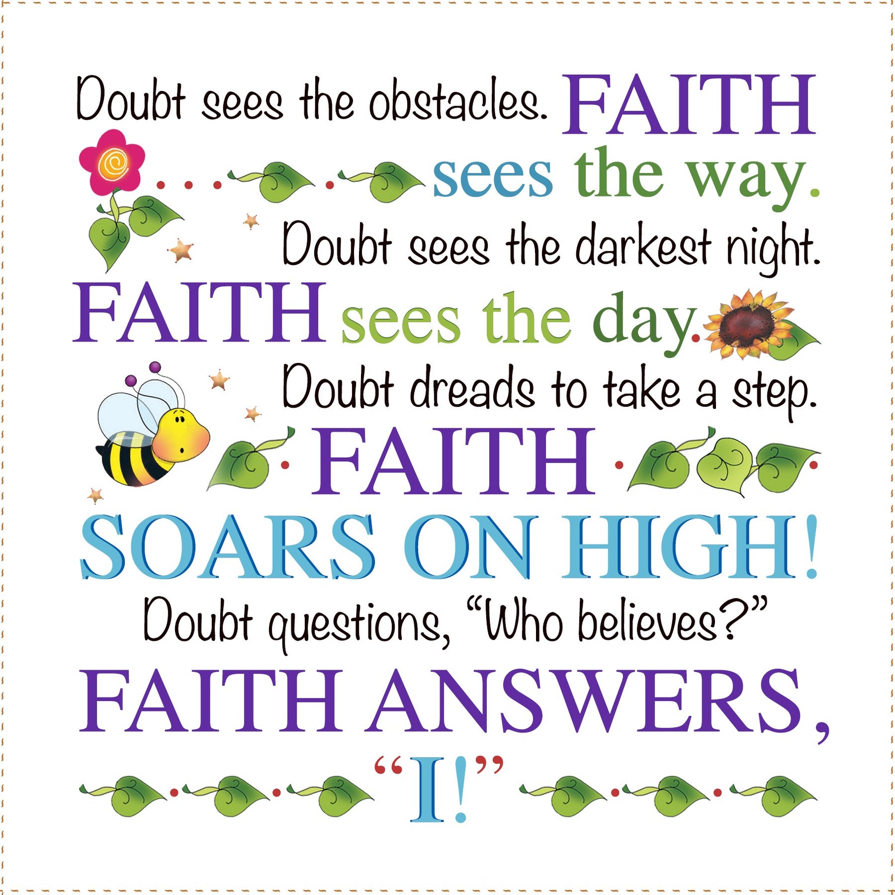 Art Panel Faith Doubt