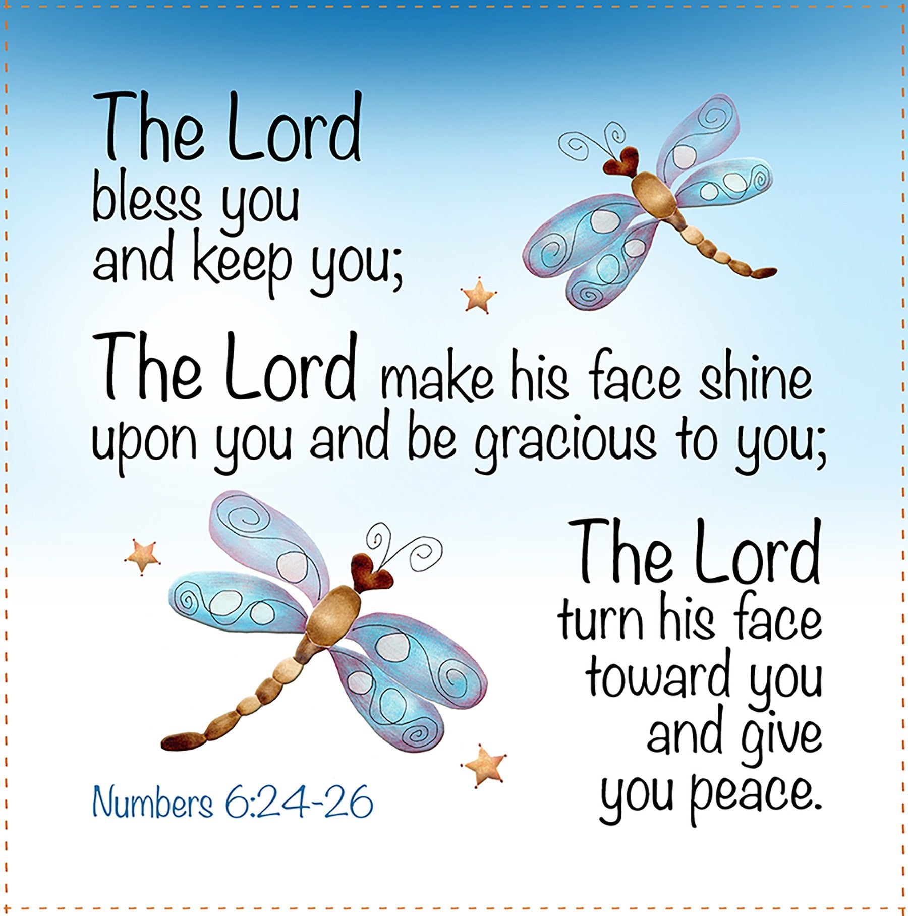 Art Panel - Lord Bless 6in x 6in