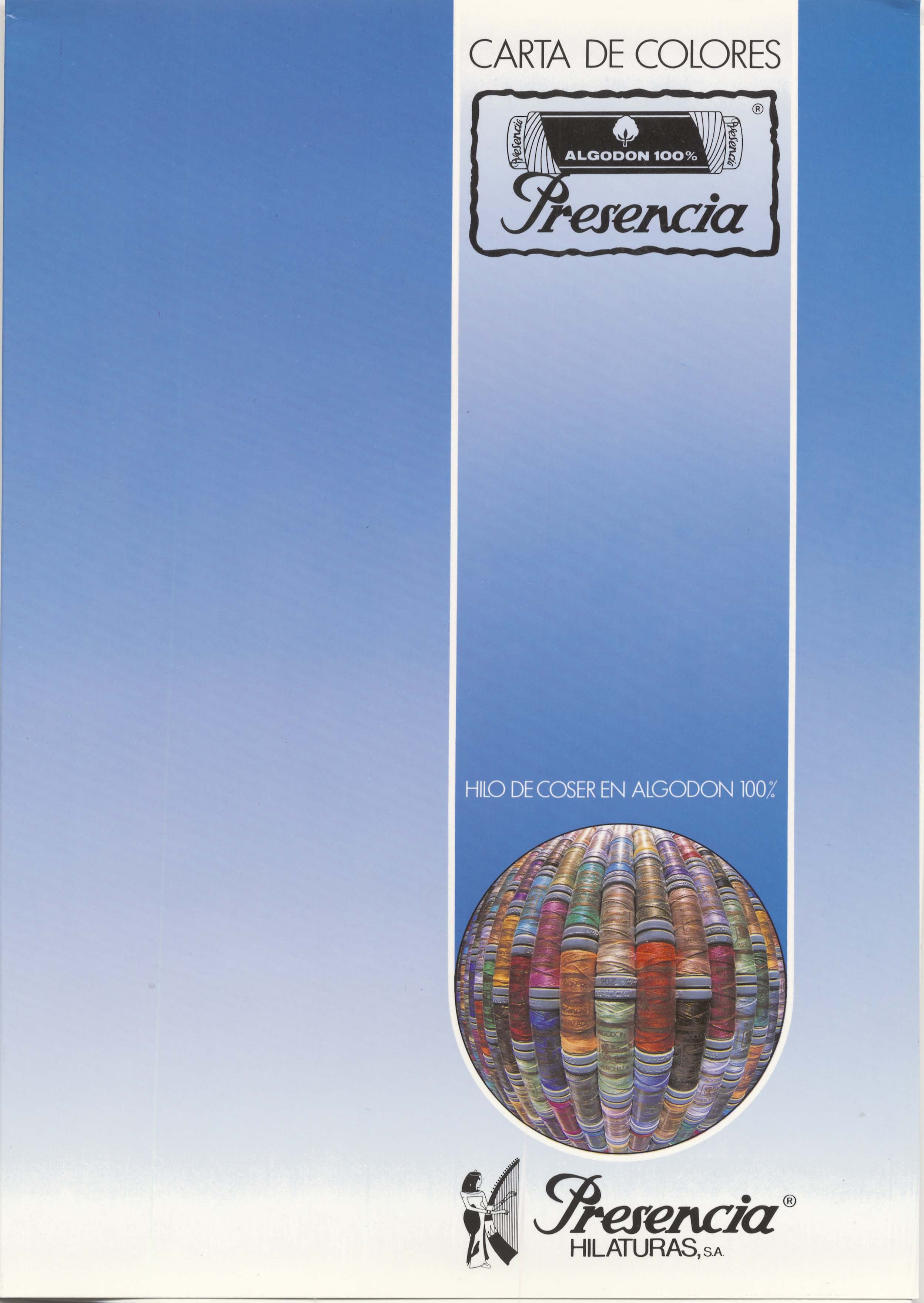 Presencia Sewing Thread Color Card