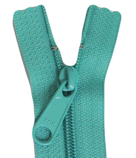 14in Aqua Zipper Closed End