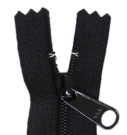 14in Black Zipper Closed End