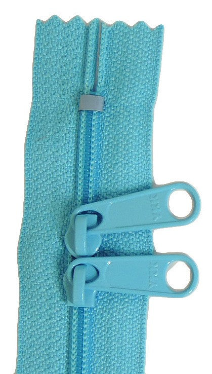 24in Turquoise Zipper Double Slide