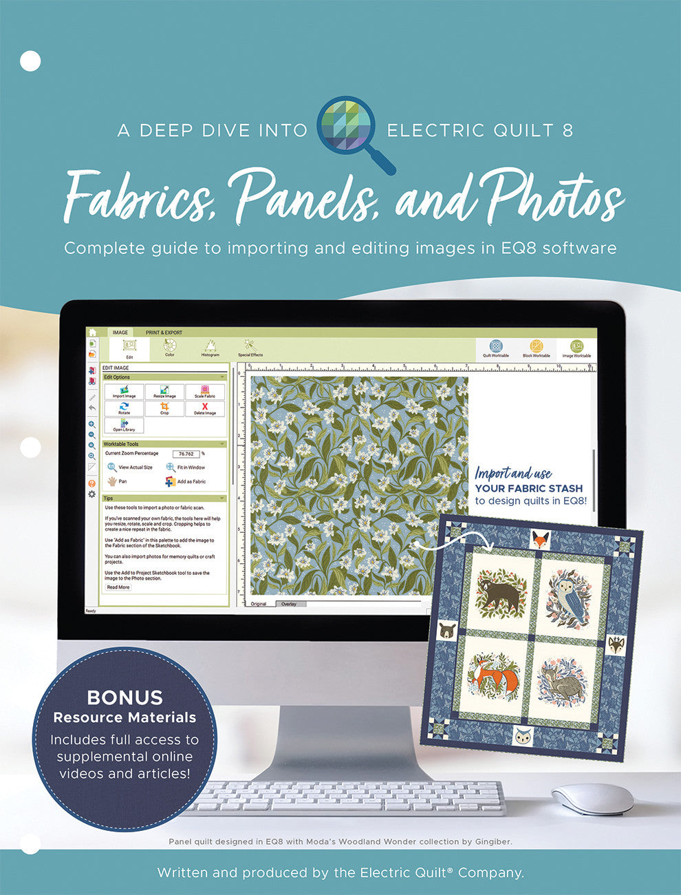 A Deep Dive into Electric Quilt 8: Fabrics, Panels & Photos