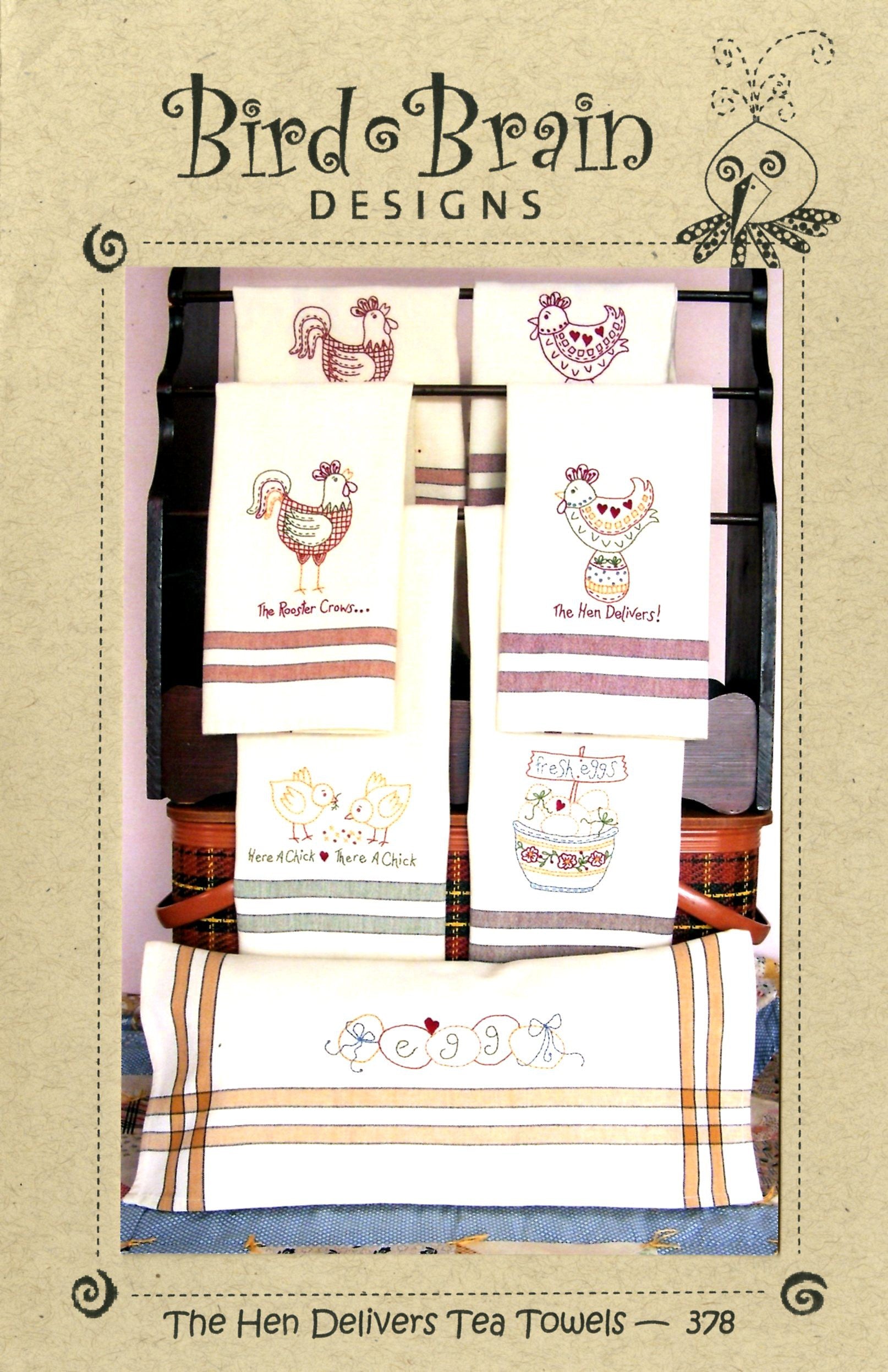 The Hen Delivers Tea Towels