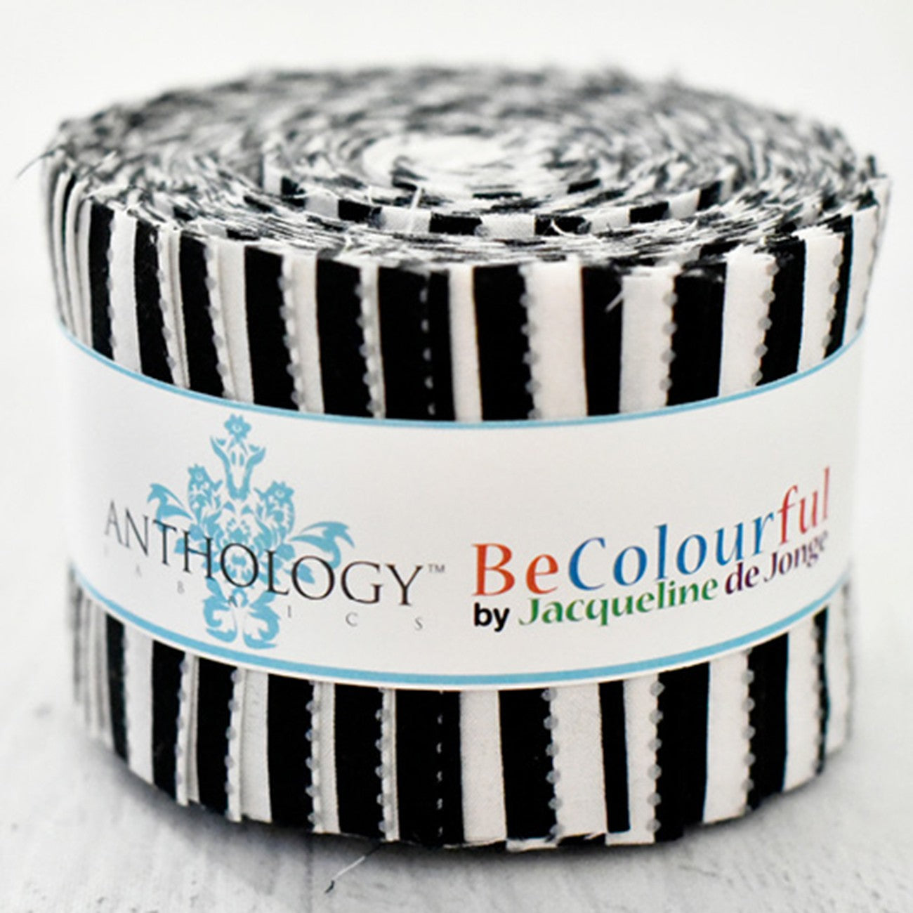 2.5in Strips, Black and White BeColourful, 26pcs/bundle