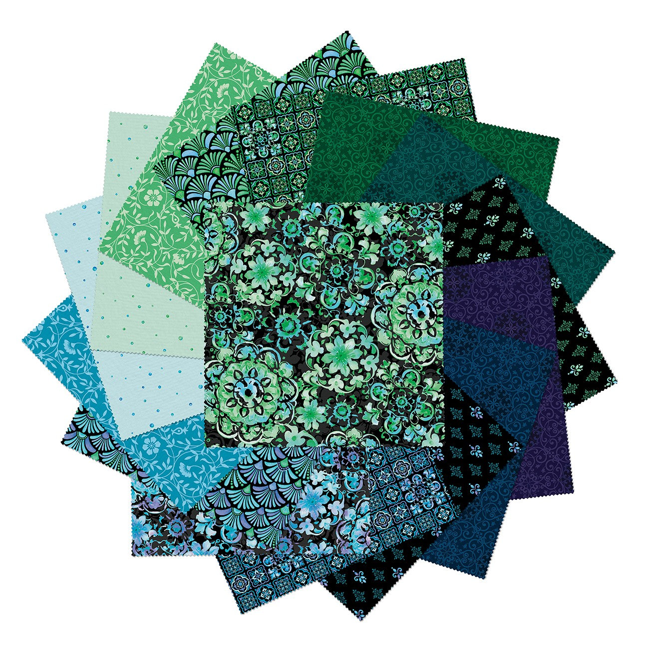 10in Squares Blooming Crystals, 42pcs/bundle