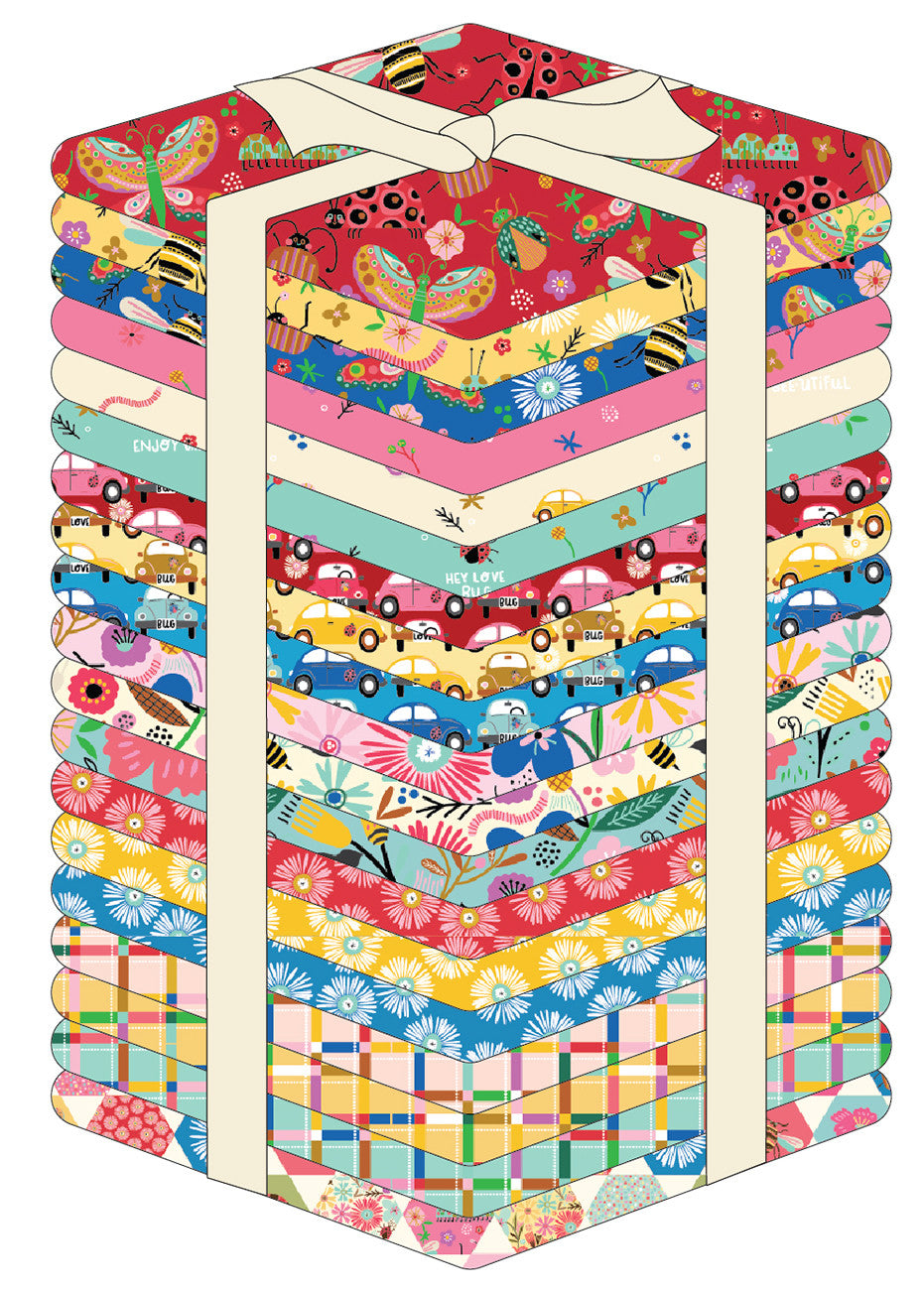 Fat Quarter Hey Love Bug, 19pcs/bundle