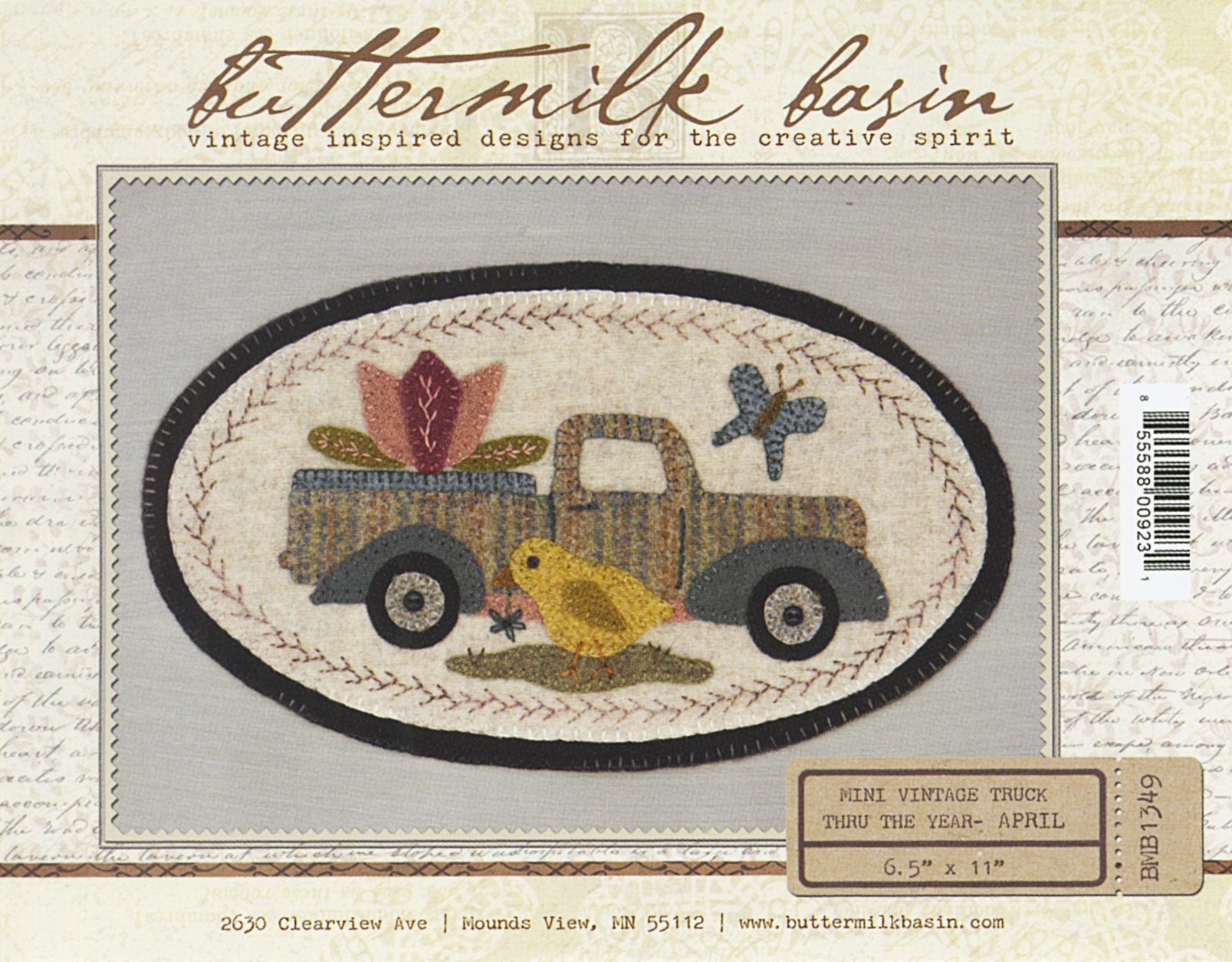 Mini Vintage Truck Thru The Year - April 6-1/2in x 11in