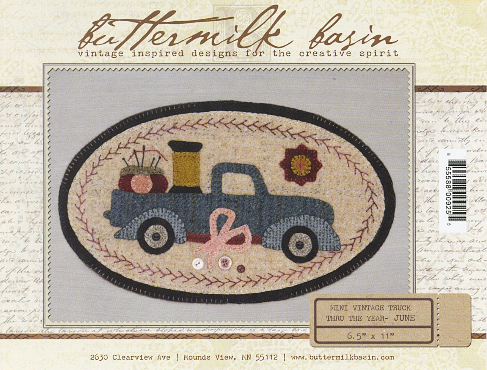 Mini Vintage Truck Thru The Year - June 6-1/2in x 11in