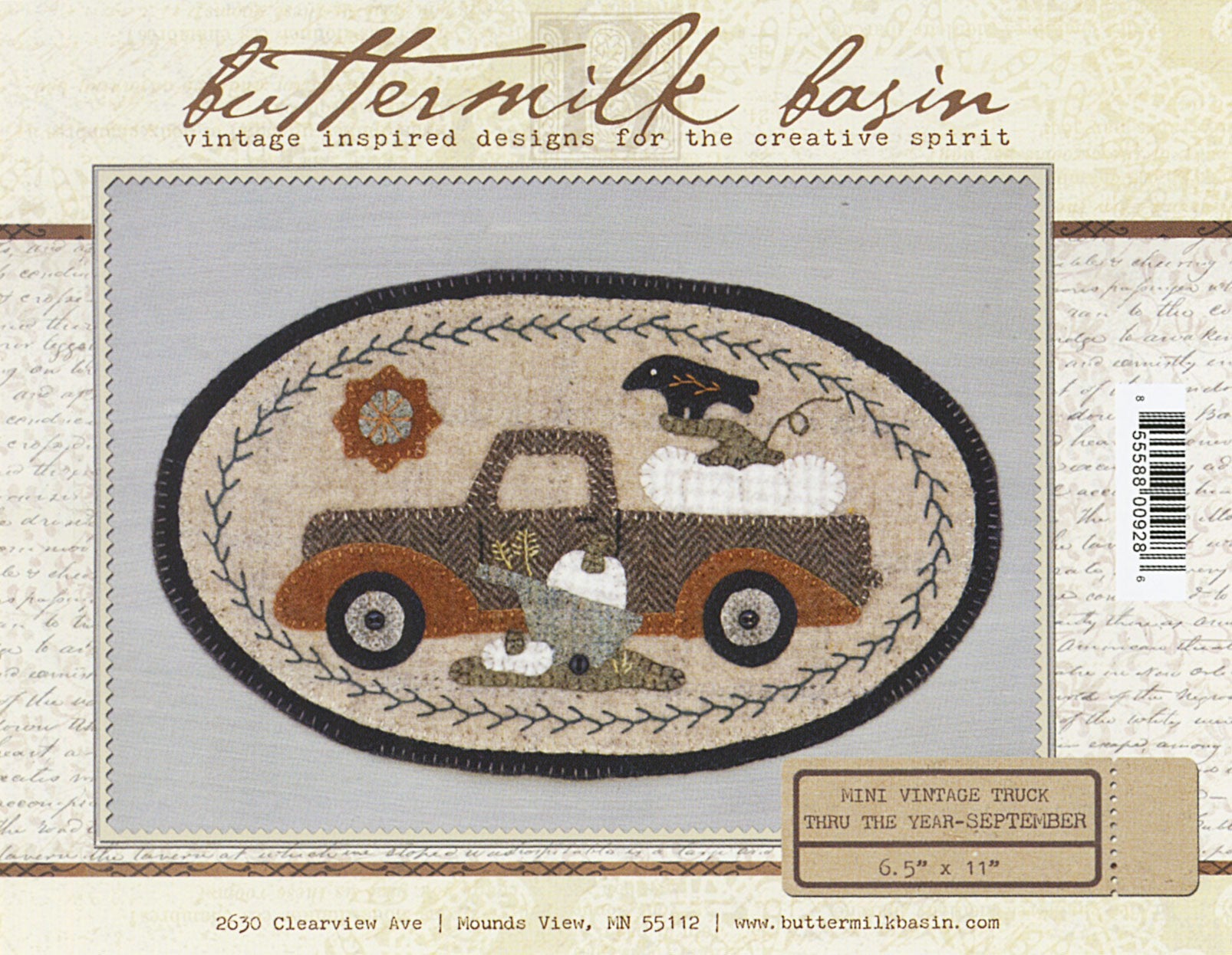 Mini Vintage Truck Thru The Year - September 6-1/2in x 11in