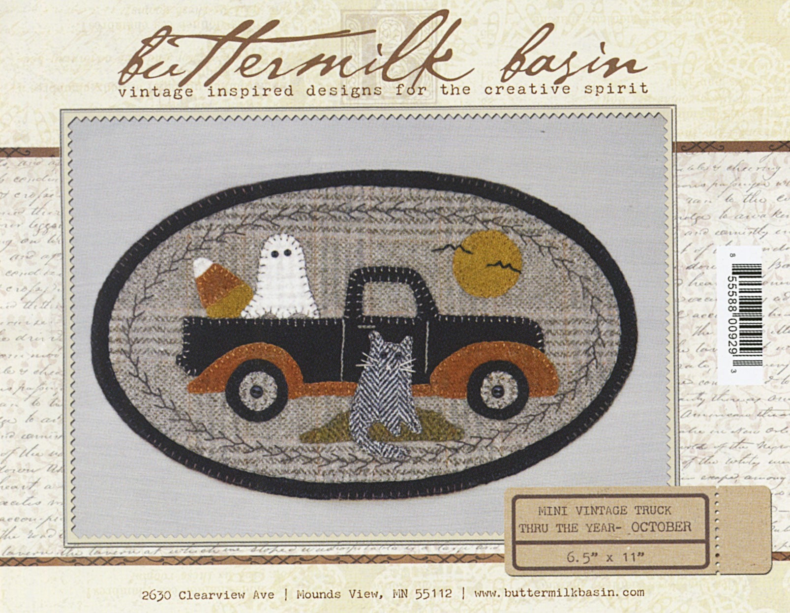 Mini Vintage Truck Thru The Year - October 6-1/2in x 11in