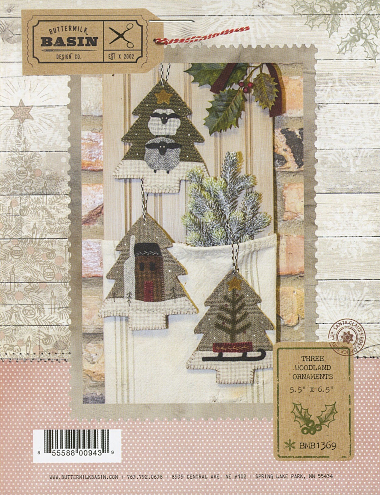 Three Woodland Ornaments