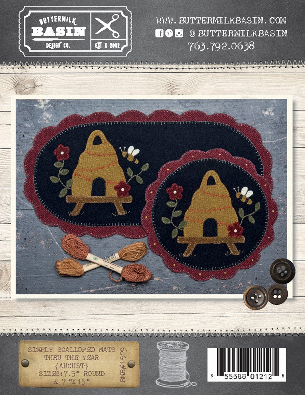 Simply Scalloped Mats Thru the Year August
