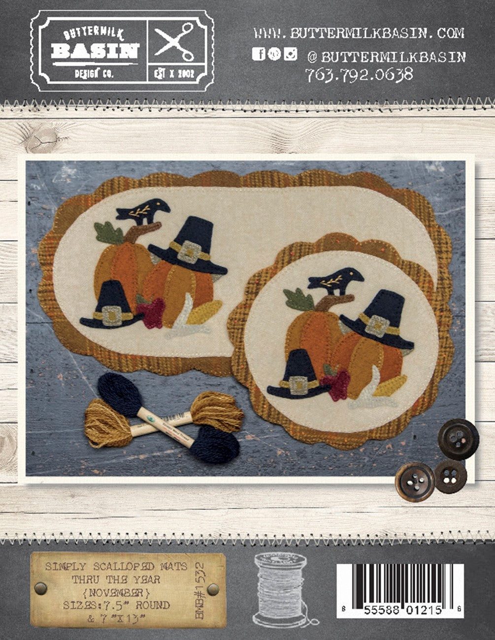 Simply Scalloped Mats Thru the Year November