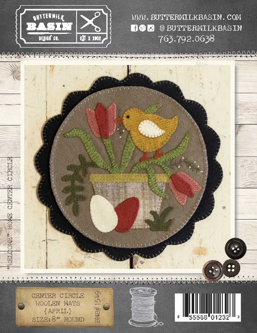 Center Circle Woolen Mats April