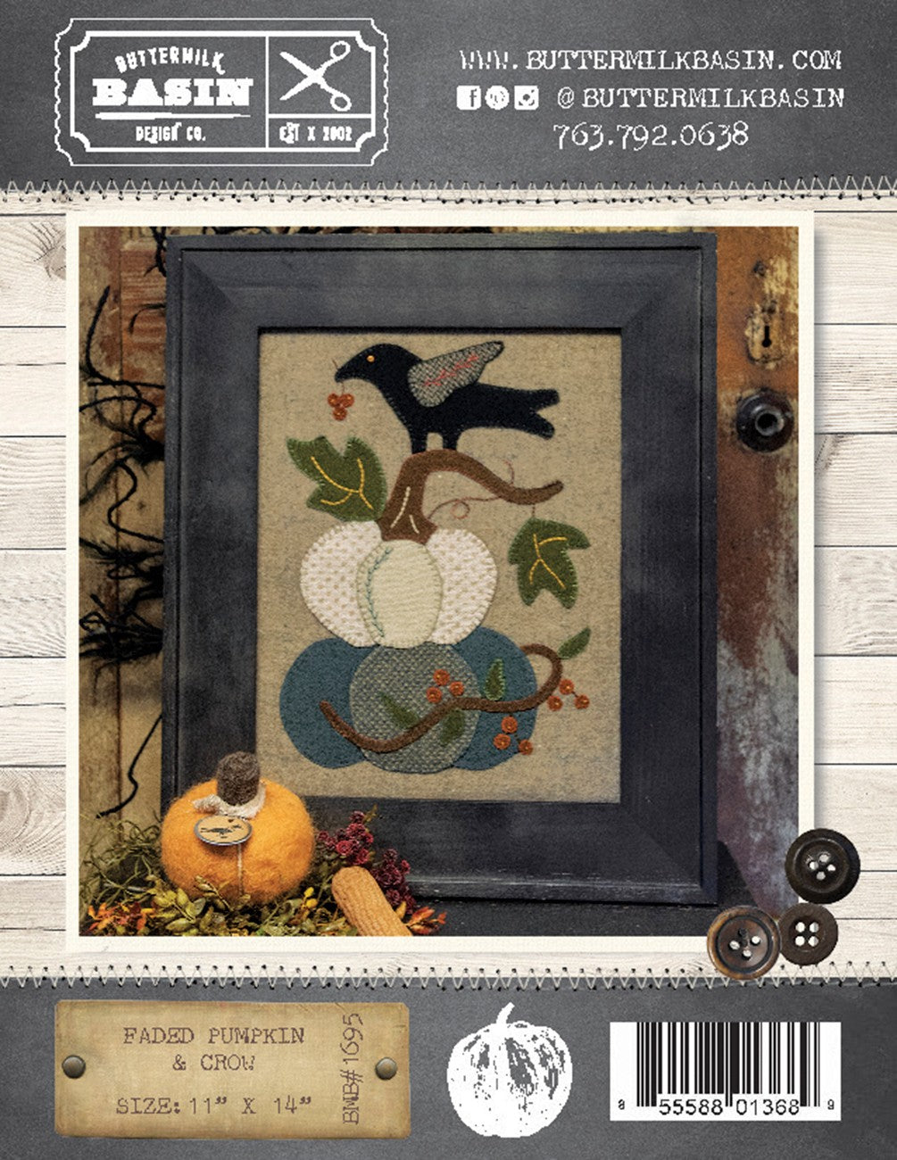 Faded Pumpkin & Crow