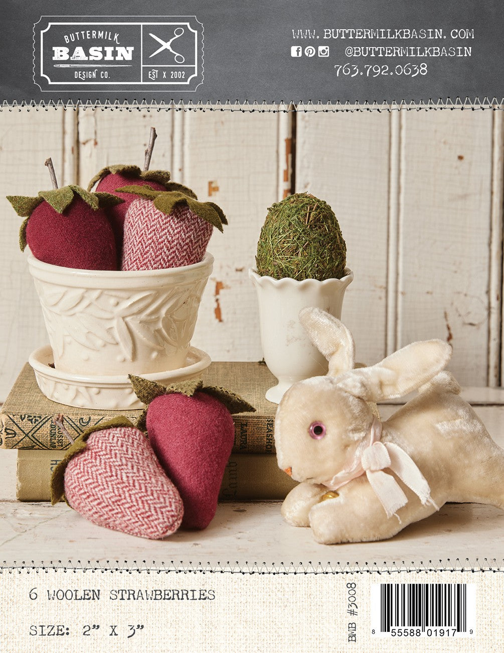 6 Woolen Strawberries