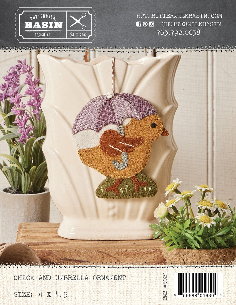 Chick and Umbrella Ornament