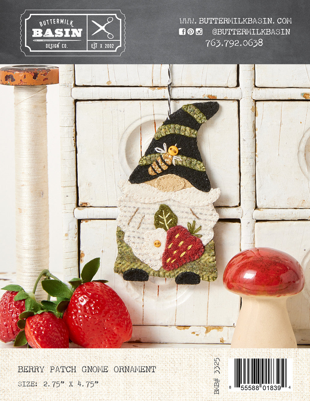 Berry Patch Gnome Ornament