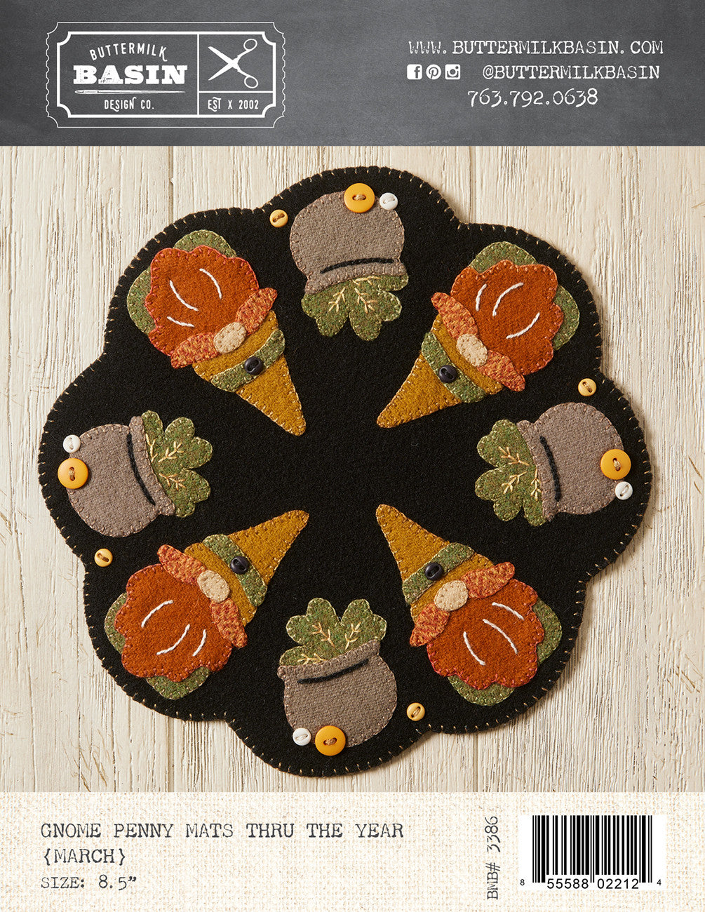 Gnome Penny Mats Thru the Year - March
