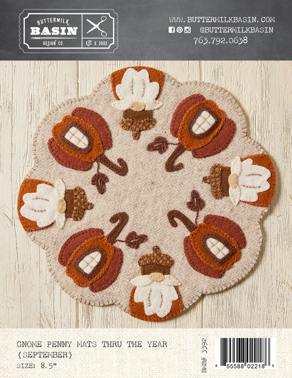 Gnome Penny Mats Thru the Year - September