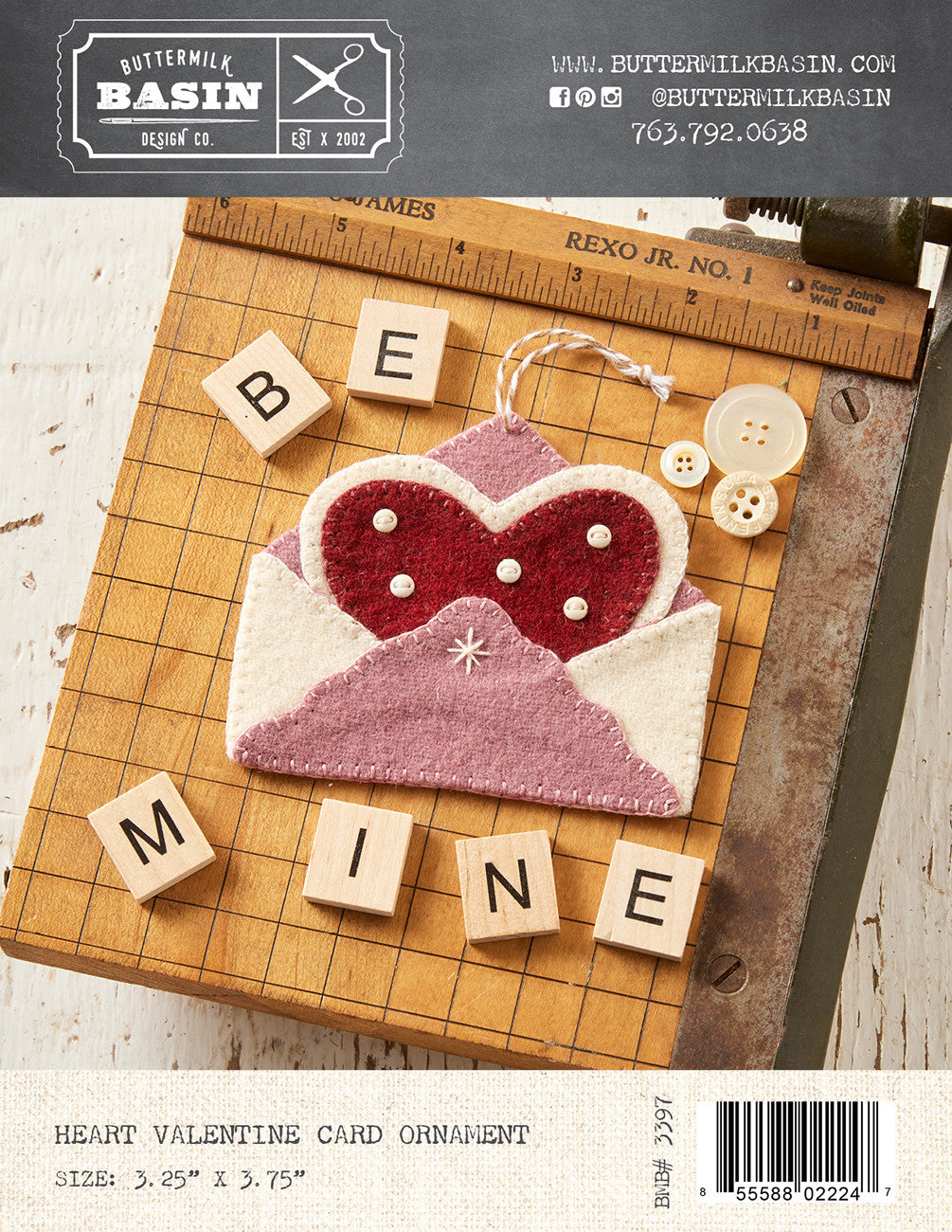 Heart Valentine Card Ornament