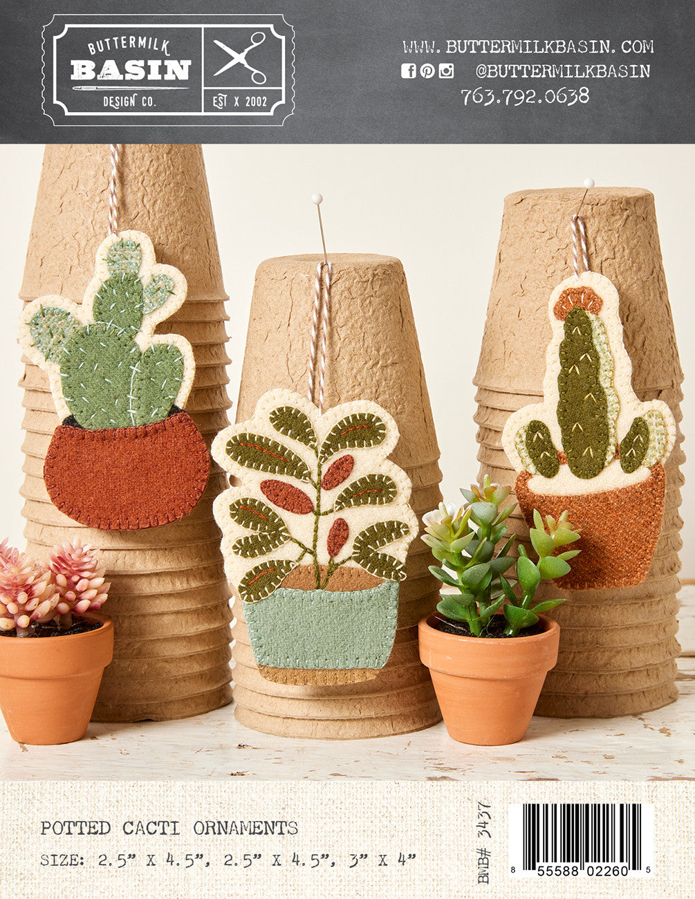 Potted Cacti Ornaments
