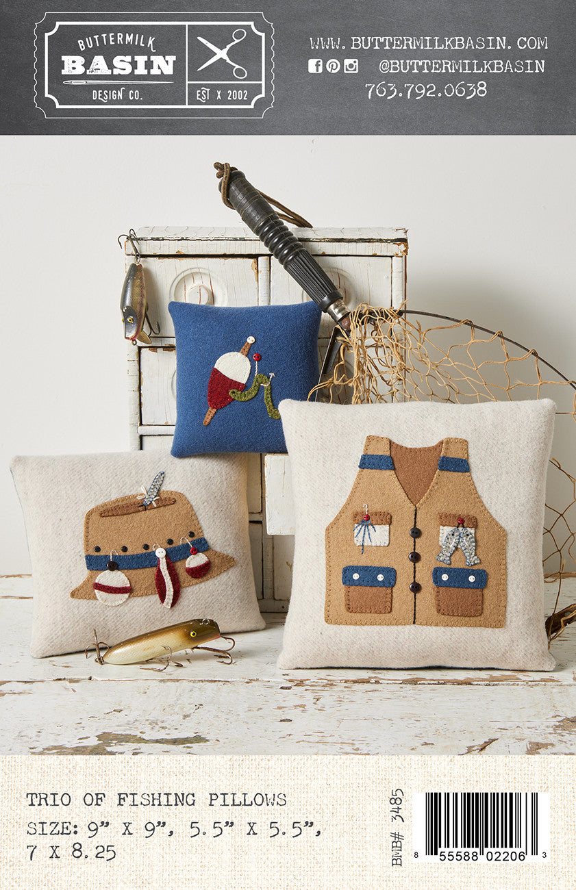 Trio of Fishing Pillows