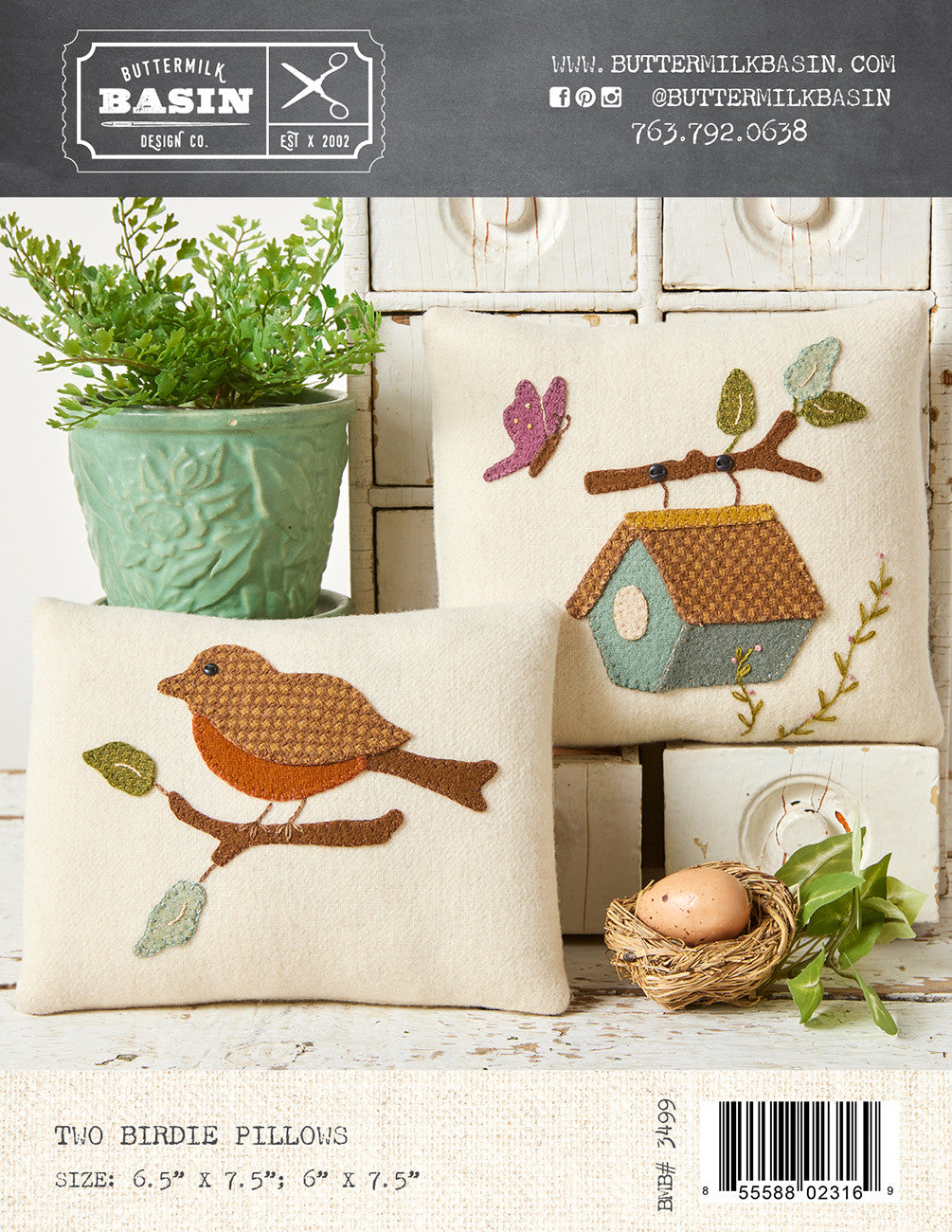 Two Birdie Pillows