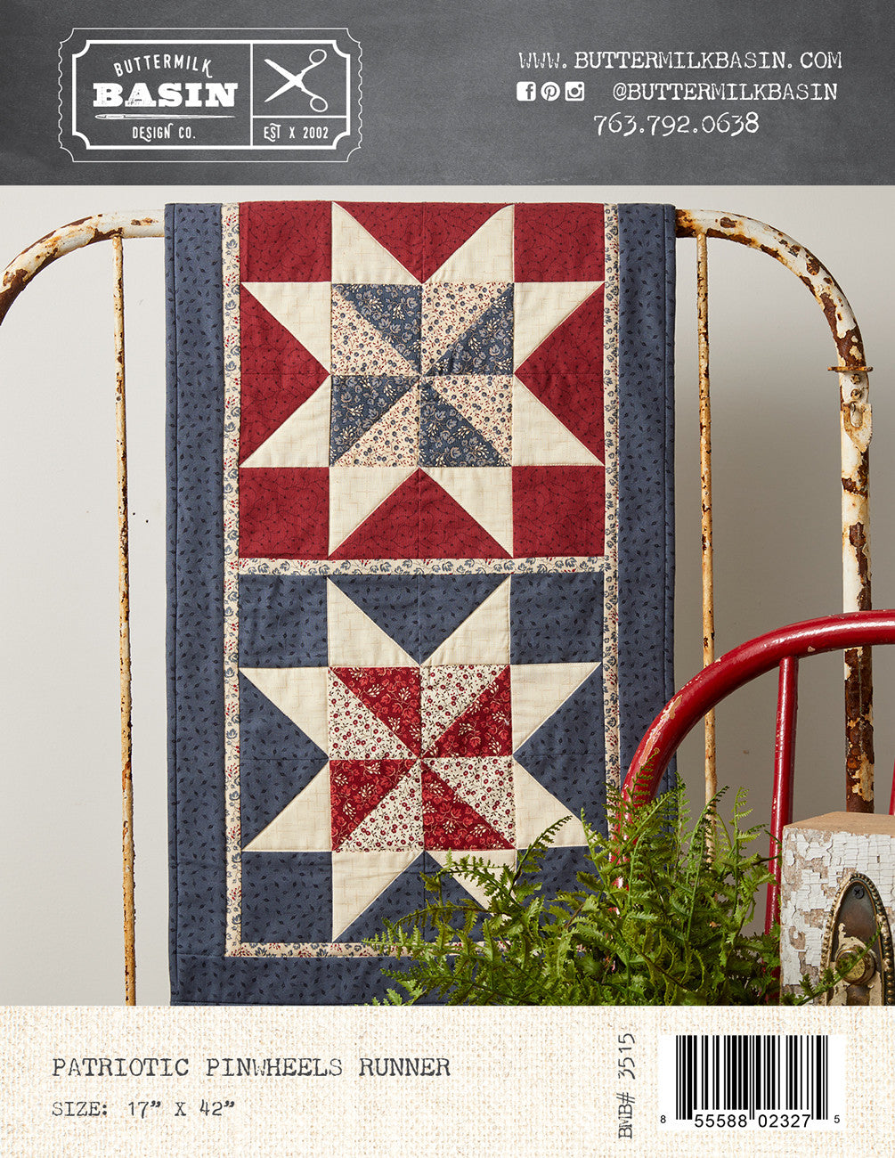 Patriotic Pinwheels Runner
