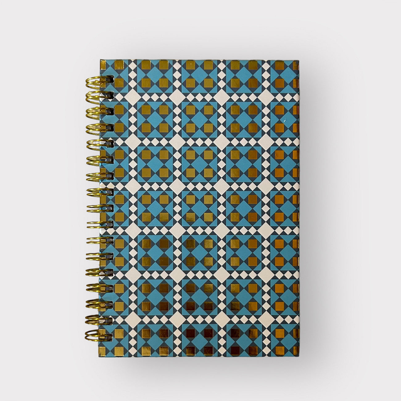 Quilt Jazz Spiral Notebooks Blue