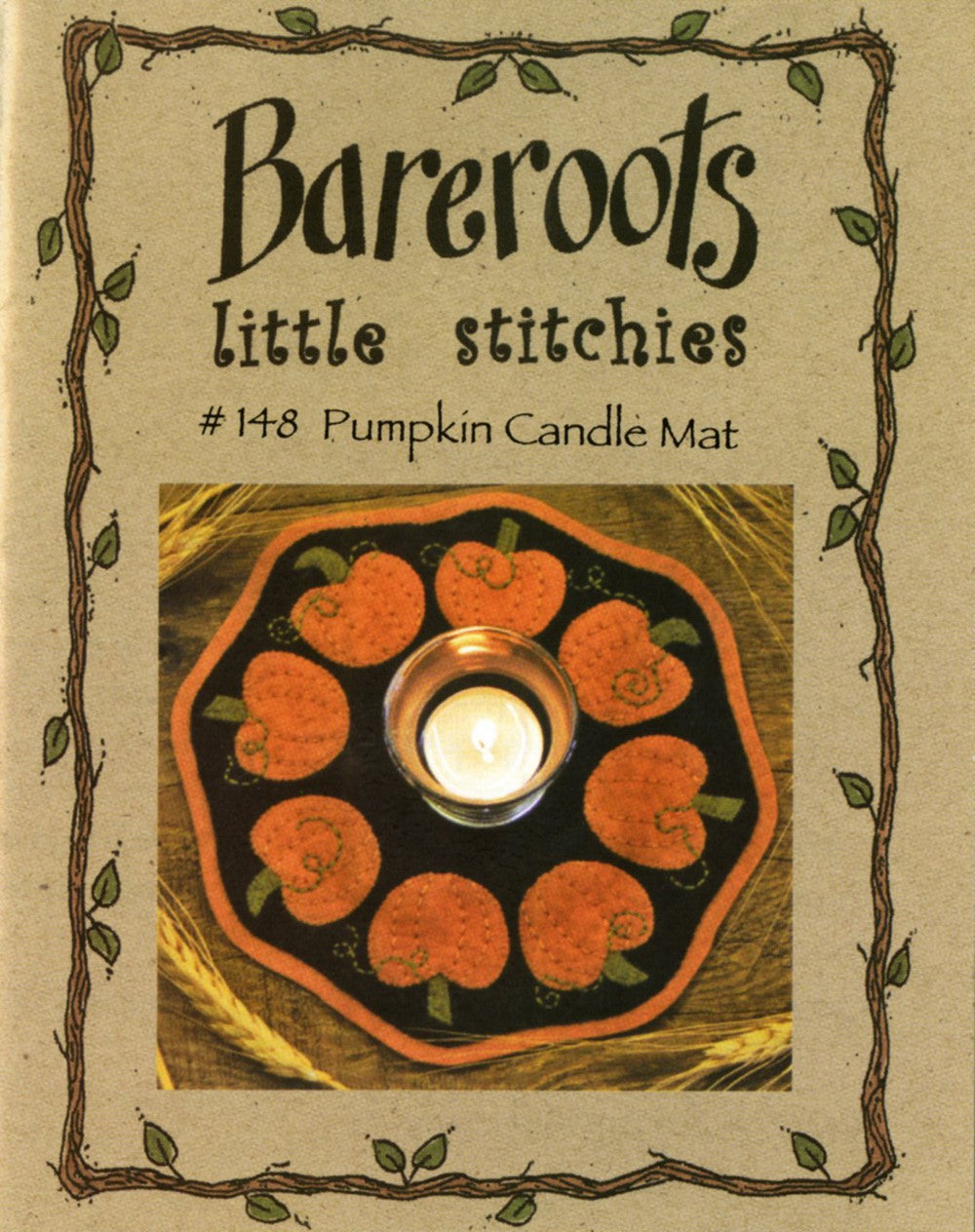 Little Stitchies - Pumpkins Candle Mat