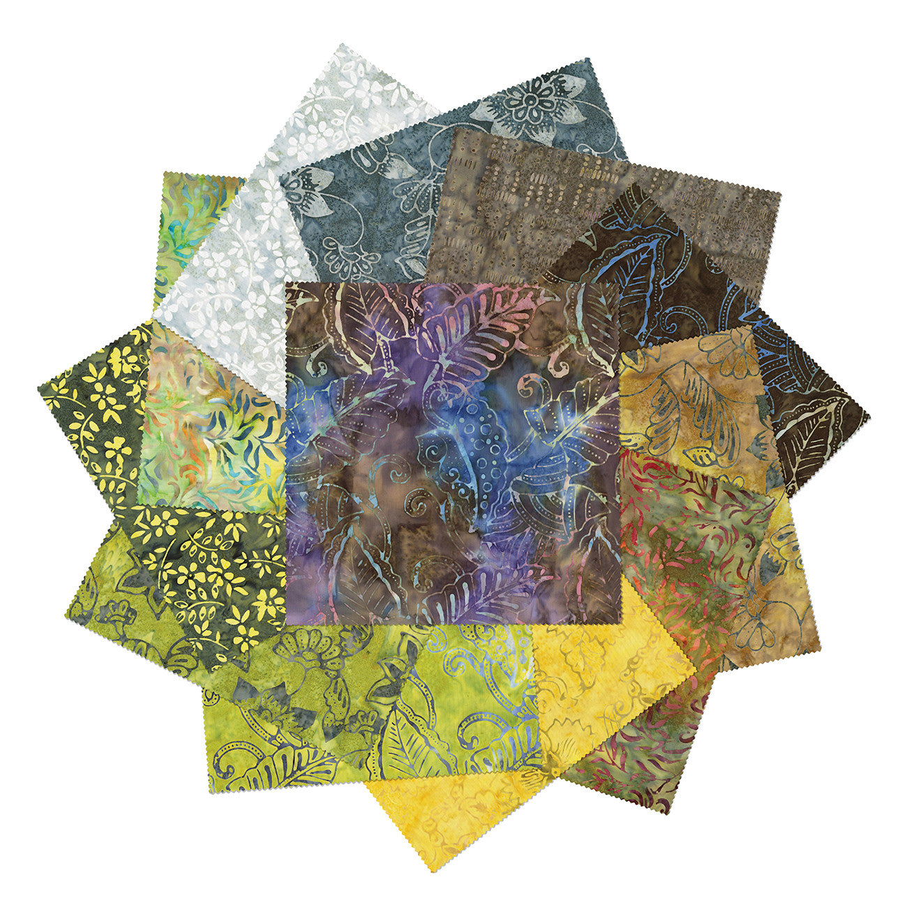 10in Squares Bali Rumba 42pcs/bundle