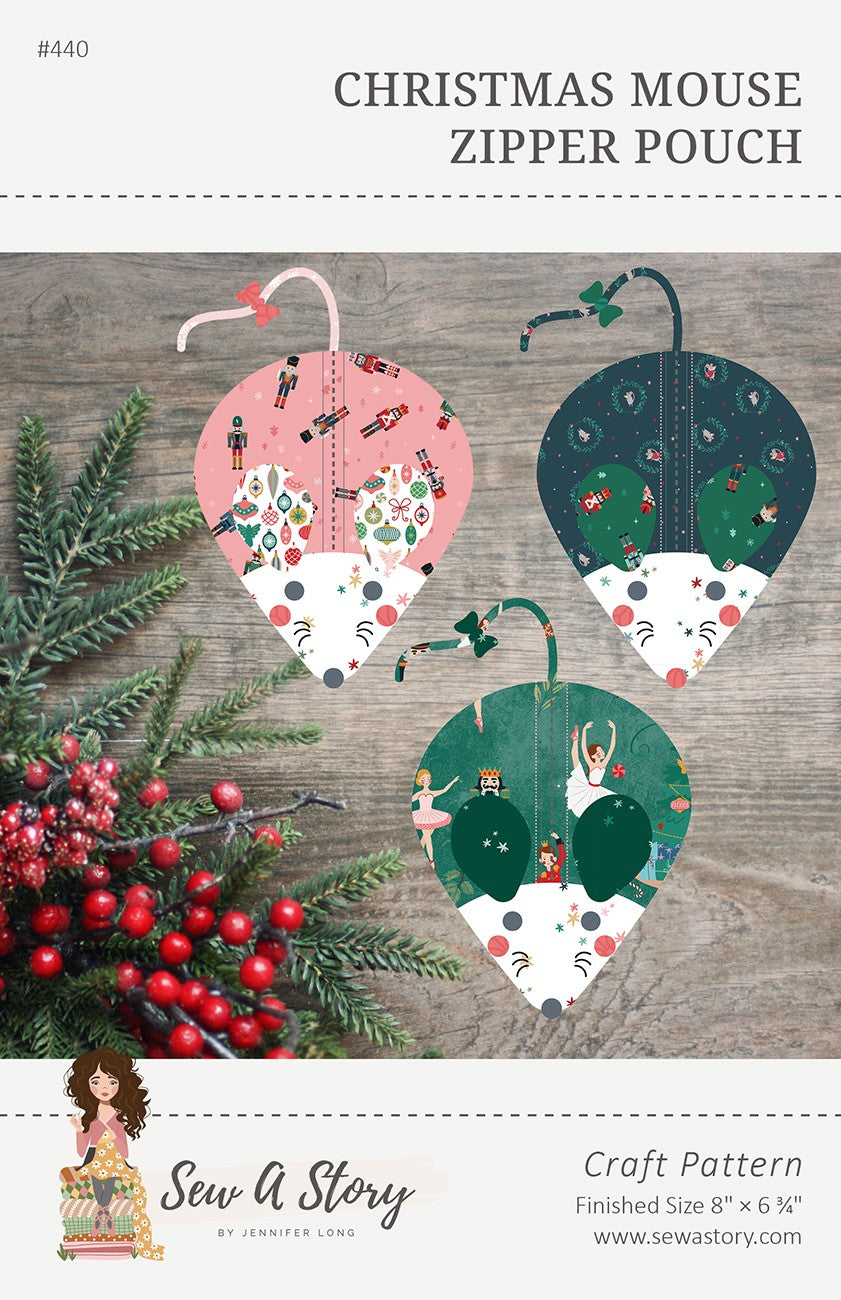 Christmas Mouse Zipper Pouch