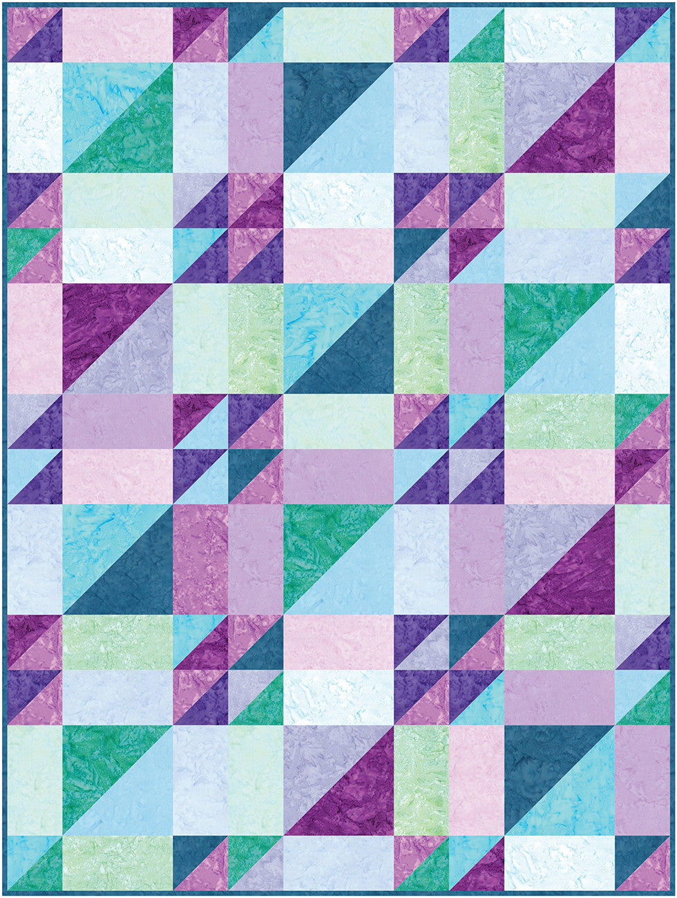 Batiks Misty Meadows Salt n Pepper Handmade Quilt Store Display