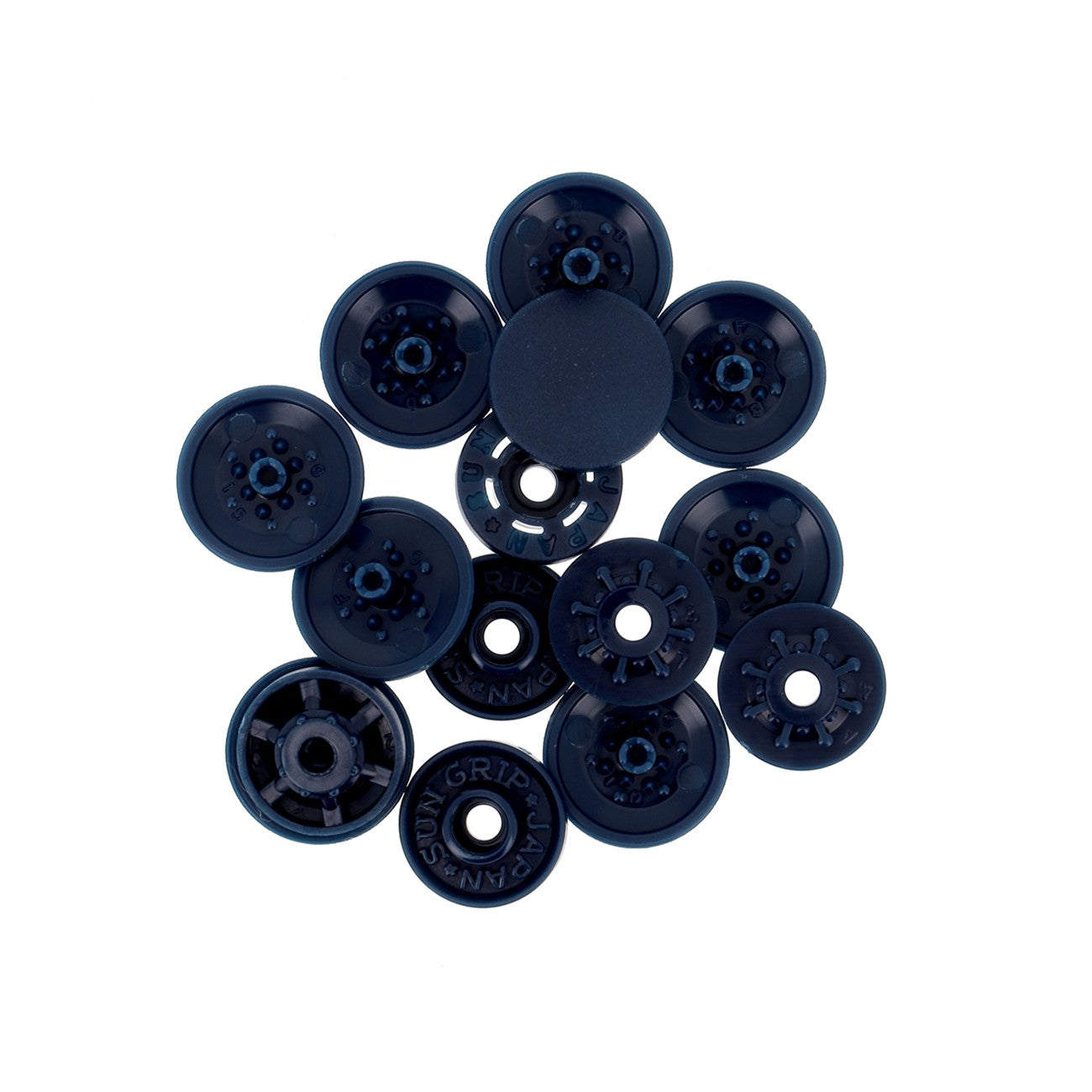 Bulk Plastic Finger Snaps 1000pc Navy