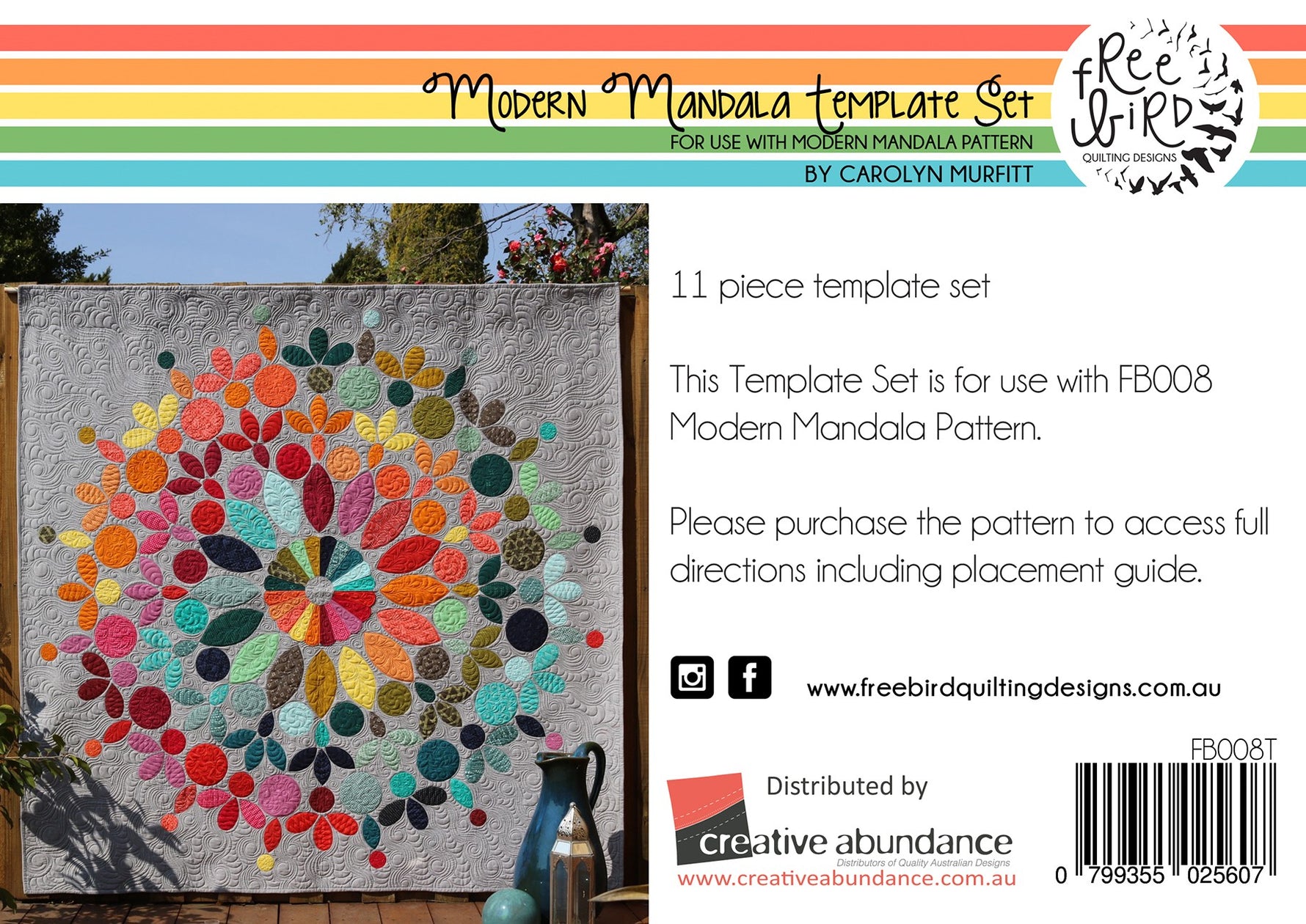 Modern Mandala Acrylic Template Set