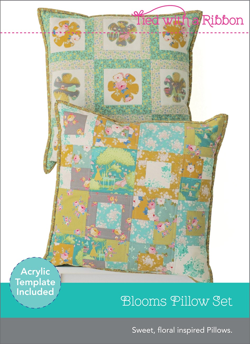 Blooms Pillow Set Includes Acrylic Template