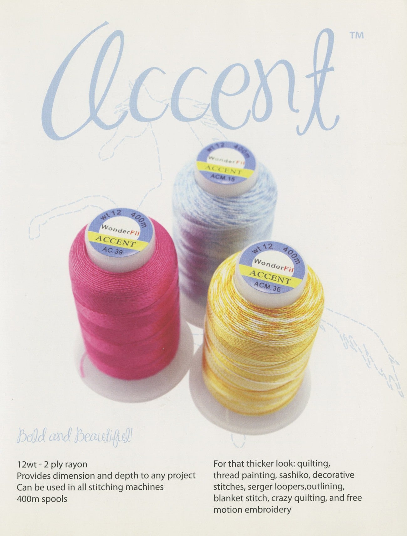 WonderFil Real Thread Accent Color Card