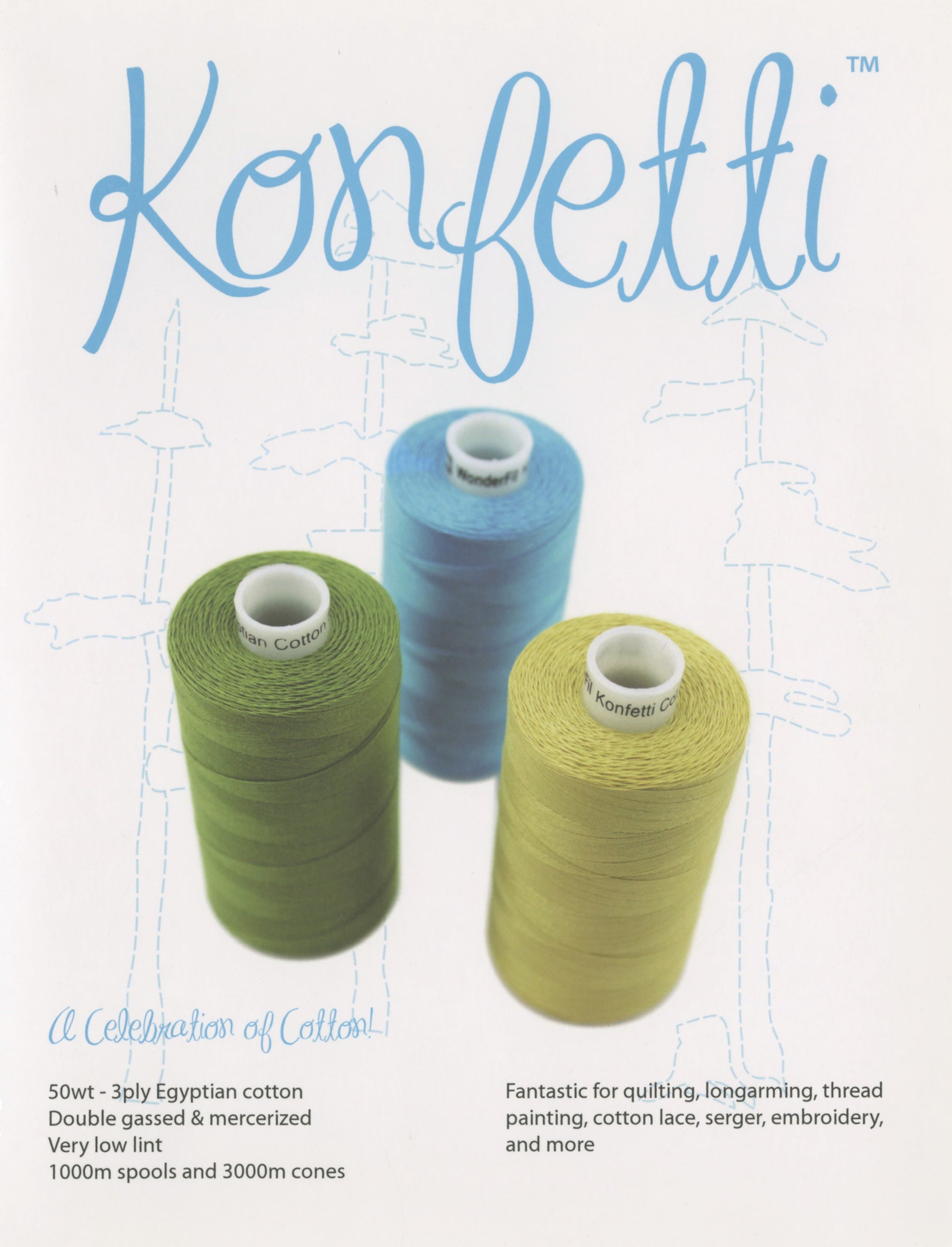 WonderFil Real Thread Konfetti Color Card