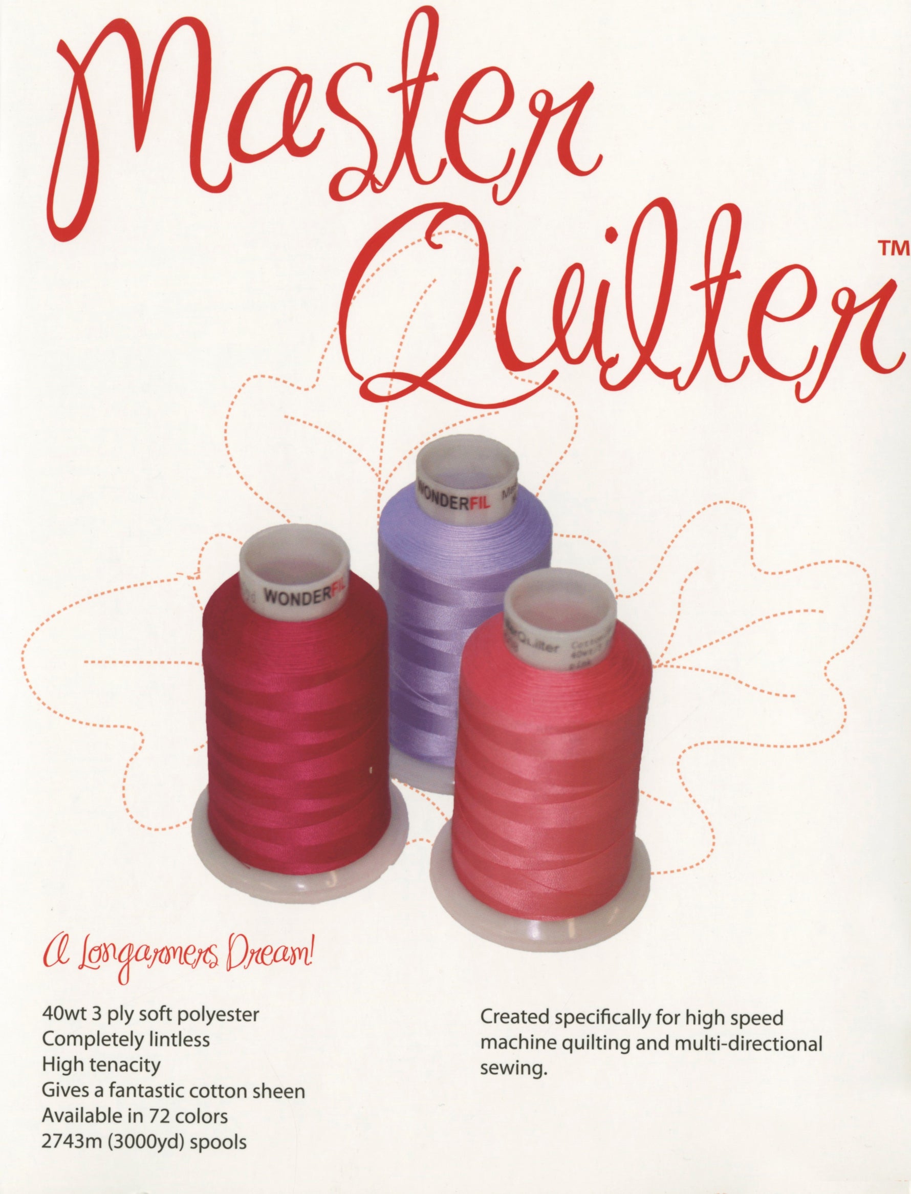WonderFil Real Thread Master Quilter Color Card