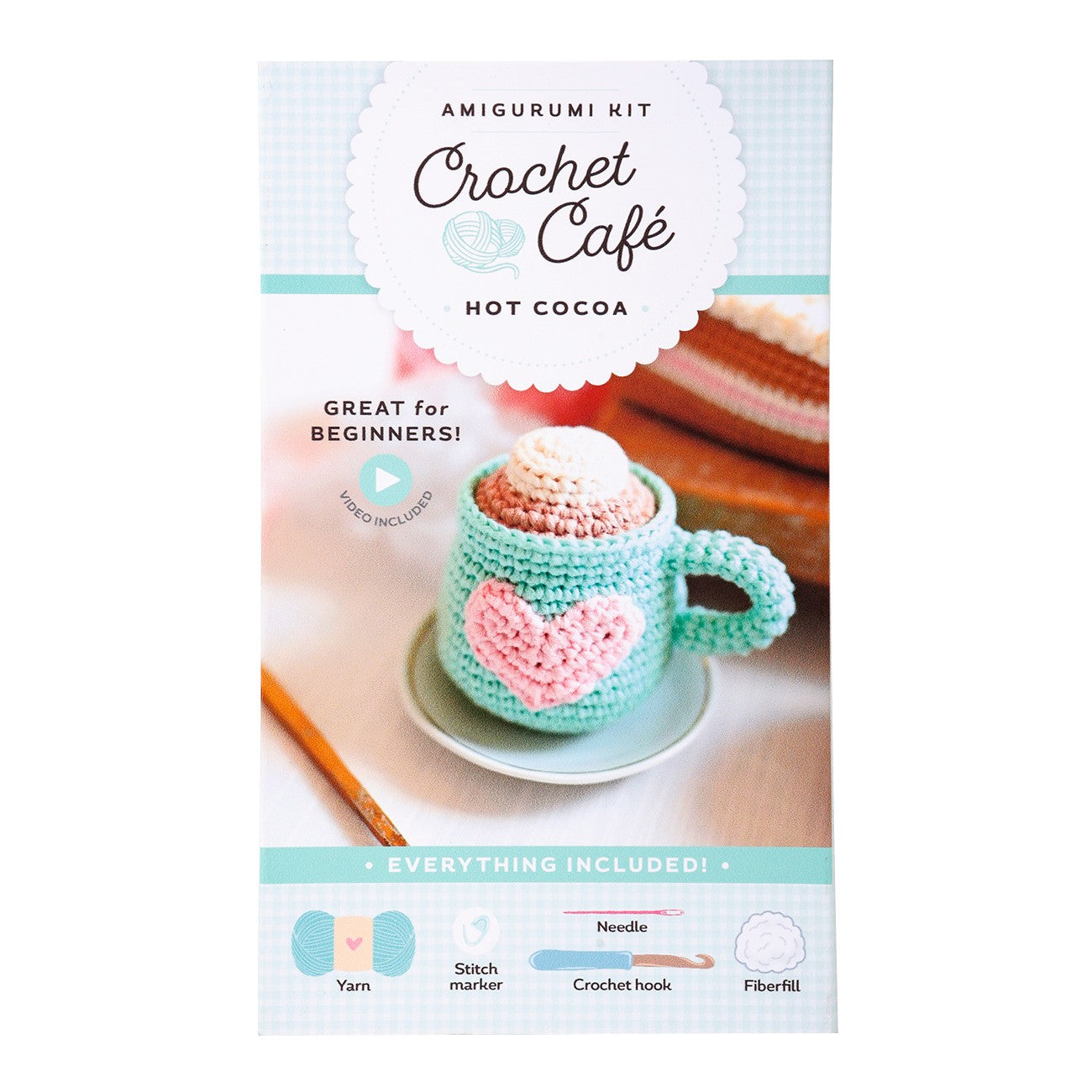 Crochet Café Amigurumi Kit Hot Cocoa
