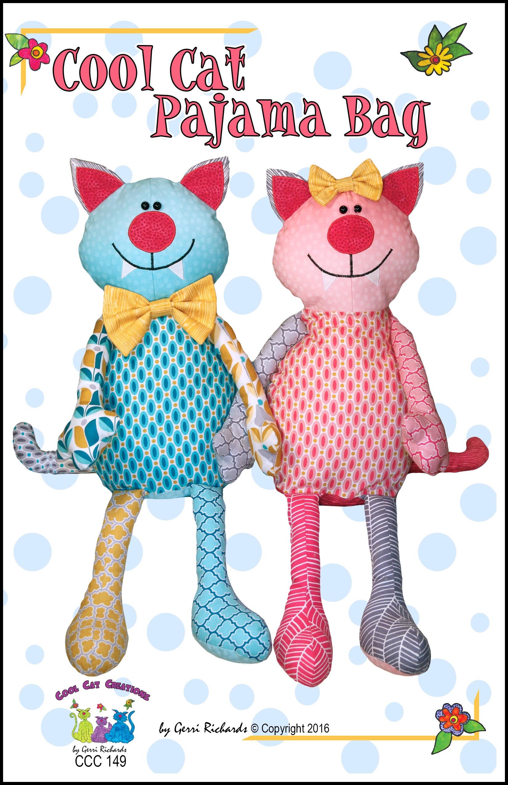 Cool Cat Pajama Bag