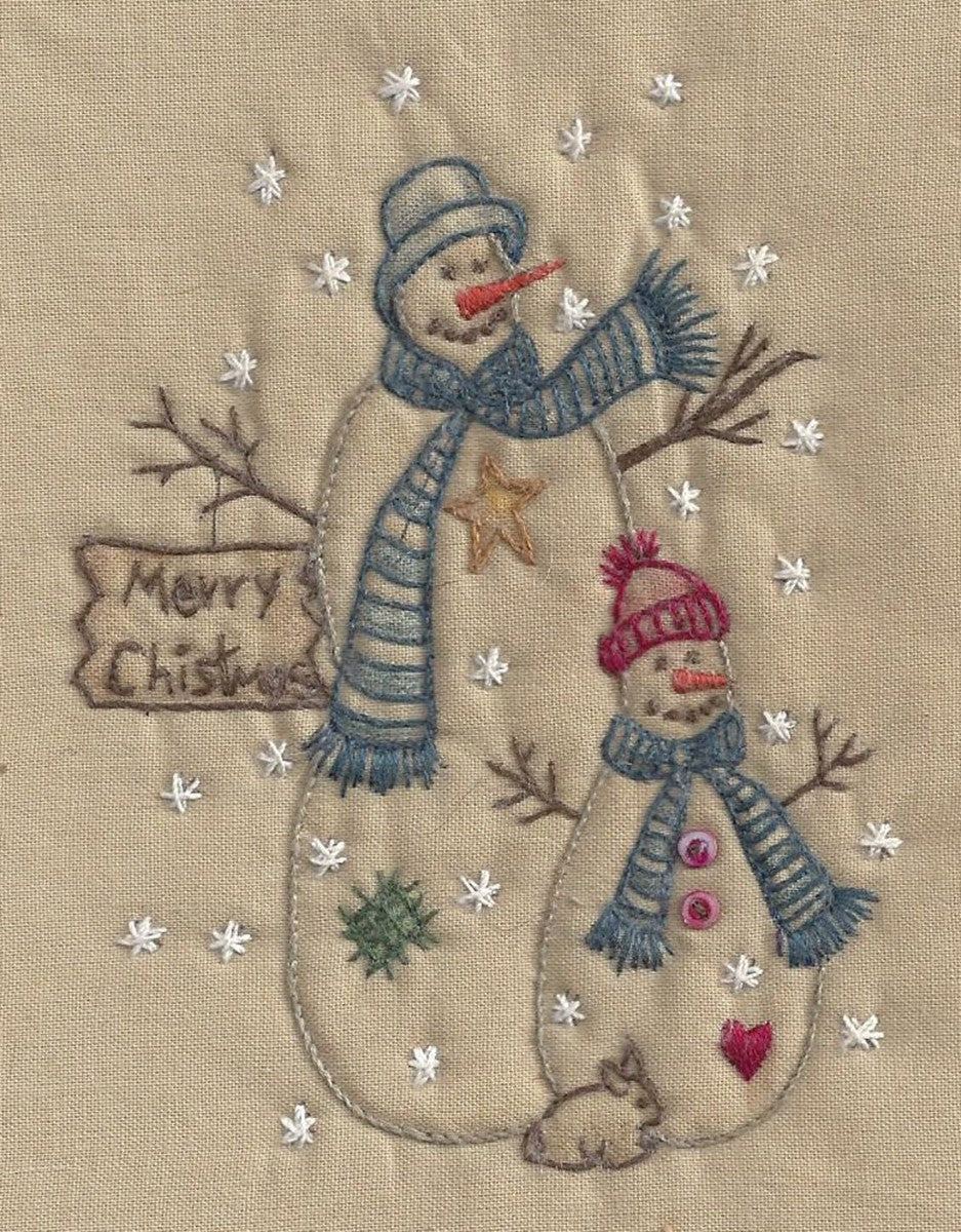 Christmas Snowman Tea Dye